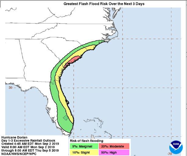 5 pm advisory rain and flooding impact